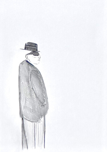 Disegno intitolato "Sans Titre 16" da Fabrice Anneron, Opera d'arte originale, Inchiostro