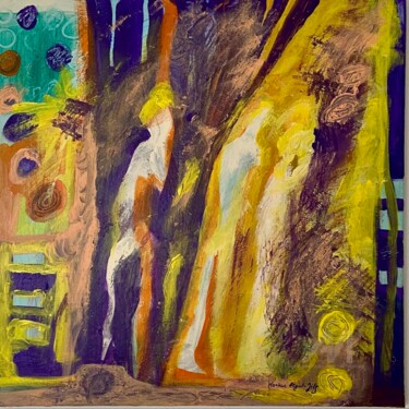 绘画 标题为“in between and furt…” 由Martina Heyd-Jilg, 原创艺术品, 丙烯