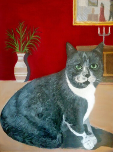 Eustache Peinture intitulée "Eustache" par Anthony Rougeot, Œuvre d'art originale, Acrylique Monté sur Châssis en bois
