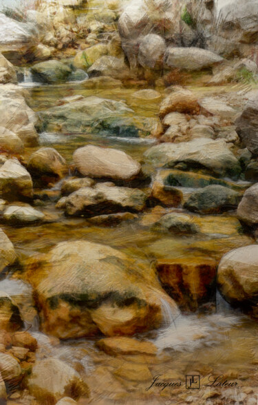 Photography titled "Ruisseau Majorque" by Jacques Lateur, Original Artwork, Digital Photography