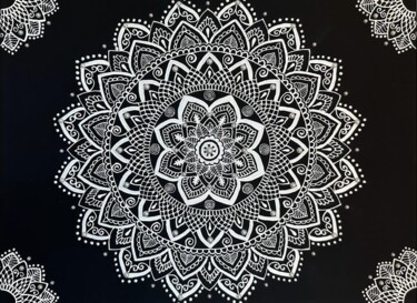 绘画 标题为“Mandala of financia…” 由Gnmandala, 原创艺术品, 丙烯 安装在木质担架架上