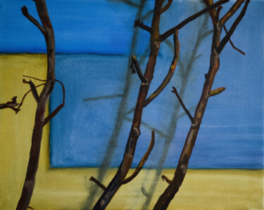 Dead branches Peinture intitulée "Dead branches" par The Hammer, Œuvre d'art originale, Huile