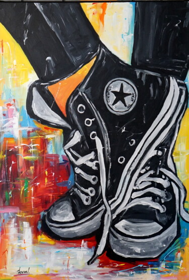 Convers Pittura intitolato "Convers" da Stach, Opera d'arte originale, Olio Montato su Telaio per barella in legno