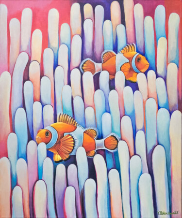 제목이 "Clownfish"인 미술작품 Yuliya Bokuchava로, 원작, 아크릴