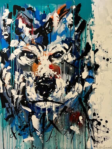 绘画 标题为“Salvaje, libre y ha…” 由Cristhy Hernandez, 原创艺术品, 丙烯