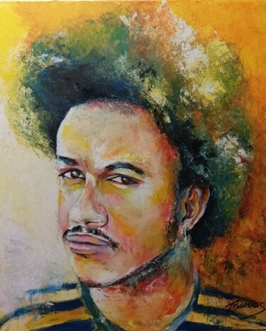Painting titled "BRIAN" by Stephane Texereau, Original Artwork, Acrylic