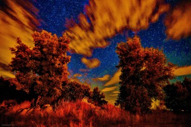 Photography titled "Nuit abstraite 1" by Rosalina Vaz, Original Artwork, Digital Photography