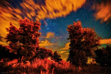 Photography titled "Nuit abstraite 2" by Rosalina Vaz, Original Artwork, Digital Photography
