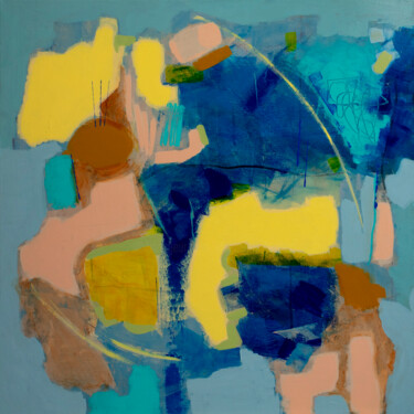 So Blue 2 Peinture intitulée "So Blue 2" par Jacqueline Faubert, Œuvre d'art originale, Acrylique