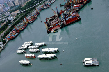 Hong Kong - Ferry Boats and Ships #12 Photographie intitulée "Hong Kong - Ferry B…" par Clement Tsang, Œuvre d'art originale, Photographie numérique