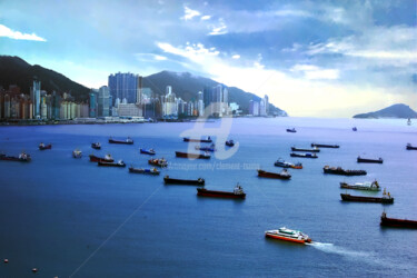 Photographie intitulée "Hong Kong - Harbor…" par Clement Tsang, Œuvre d'art originale, Photographie numérique
