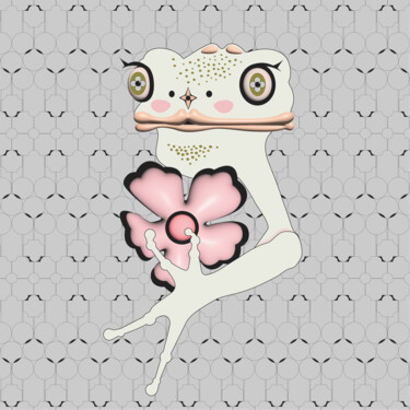 数字艺术 标题为“Frog Mrs. 38” 由Ilona Matushkova, 原创艺术品, 数字油画