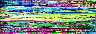Abstraction. Sunset. Peinture intitulée "Abstraction. Sunset." par Marina Kliman, Œuvre d'art originale, Huile