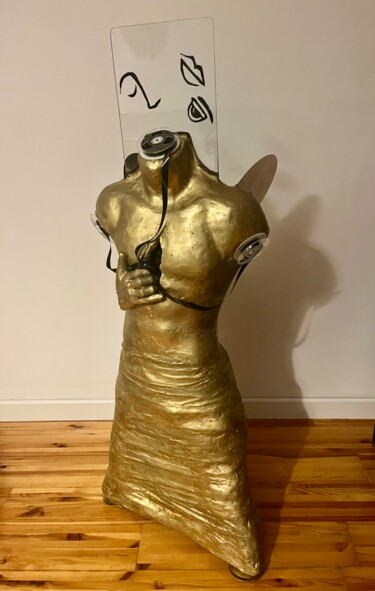 Sculpture titled "Vyllysis" by Pavlo.M, Original Artwork, Plaster