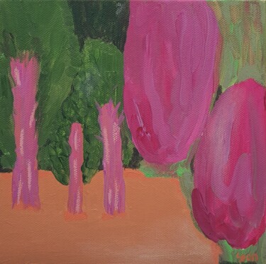 Peinture intitulée "Through the Trees" par Seon Young Park, Œuvre d'art originale, Acrylique