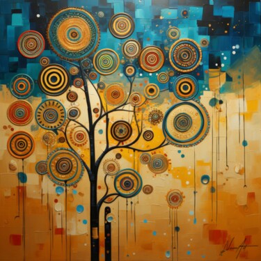 Albero della Vita in Risveglio Arts numériques intitulée "Albero della Vita i…" par Andrea La Martina (NEXA ART), Œuvre d'art originale, Collage numérique…