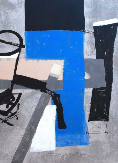 Painting titled "CAMPI DI CIELO" by Marcello Scarselli, Original Artwork, Acrylic