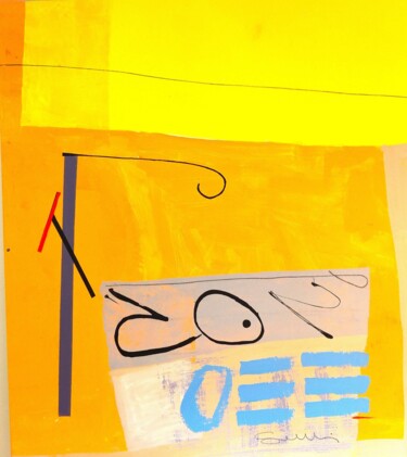 Painting titled "CAMPI DI GRANO" by Marcello Scarselli, Original Artwork, Acrylic