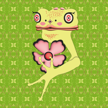 「Frog Mrs. 54」というタイトルのデジタルアーツ Ilona Matushkovaによって, オリジナルのアートワーク, デジタル絵画