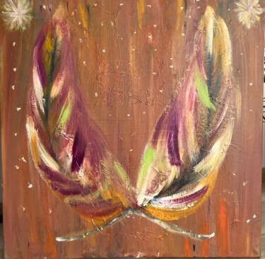 Peinture intitulée "Phœnix" par Sandy Madar, Œuvre d'art originale, Acrylique