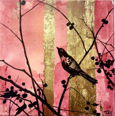 Painting titled "Sunset" by Oplyart Pavlova, Original Artwork, Acrylic