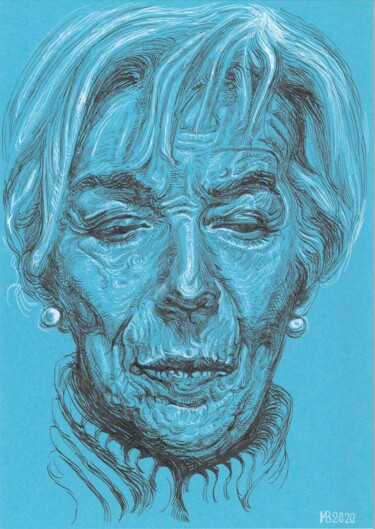 图画 标题为“Portrait de Christi…” 由Viktoriia Malaniuk, 原创艺术品, 墨