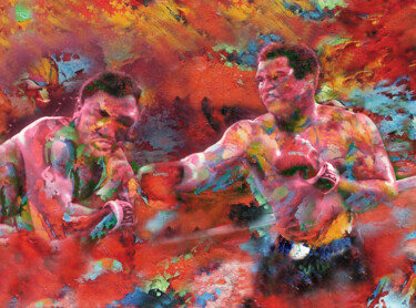 Peinture intitulée "The Power And The G…" par Kenneth Halvorsen, Œuvre d'art originale, Huile Monté sur Châssis en bois