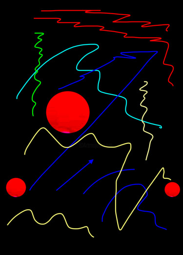 Motion 21a8 数字艺术 标题为“Motion 21a8” 由Ken Lerner, 原创艺术品, 2D数字工作