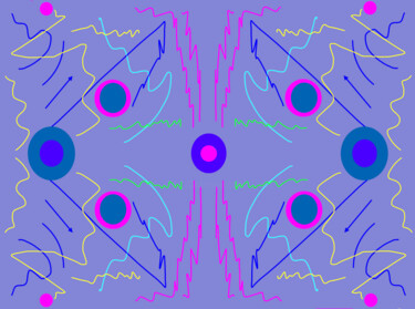 「Motion 21b4b」というタイトルのデジタルアーツ Ken Lernerによって, オリジナルのアートワーク, デジタル絵画