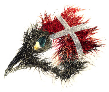 数字艺术 标题为“Pandemi Bird Danmark” 由Johann Sidlo, 原创艺术品, 2D数字工作