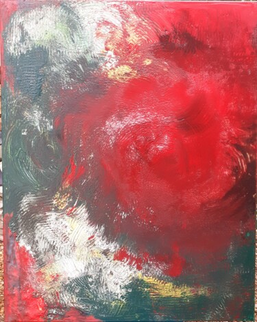 Peinture intitulée "mosaiques sur un ja…" par Michelle Mata, Œuvre d'art originale, Acrylique