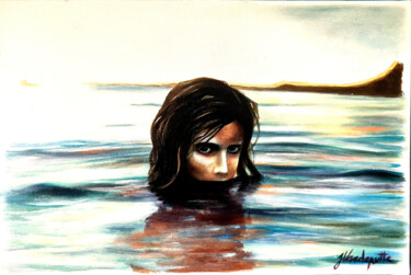 Peinture intitulée "A war is coming" par Julie Vandeputte, Œuvre d'art originale, Huile Monté sur Châssis en bois
