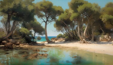 Digital Arts titled "Intimate place" by Didier Pistol, Original Artwork, AI generated image