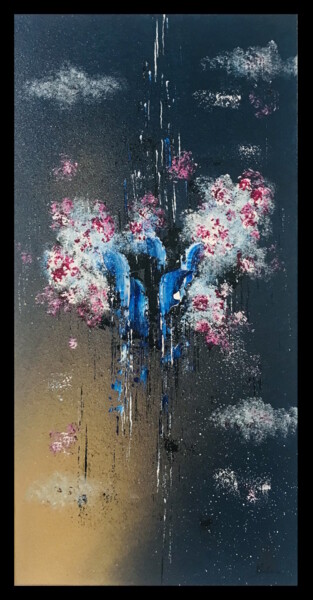 绘画 标题为“L'espace d'un insta…” 由Barbara ., 原创艺术品, 丙烯 安装在木质担架架上