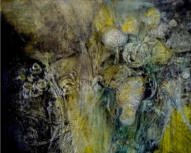 "Dark Harvest" başlıklı Tablo Annette Wyrick-Solari tarafından, Orijinal sanat, Akrilik artwork_cat. üzerine monte edilmiş