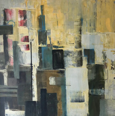 "Stacked" başlıklı Tablo Annette Wyrick-Solari tarafından, Orijinal sanat, Akrilik artwork_cat. üzerine monte edilmiş