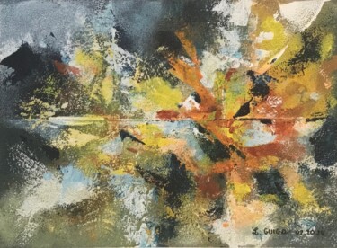 Peinture intitulée "Explosion" par Lydia Guigo, Œuvre d'art originale, Acrylique Monté sur Châssis en bois