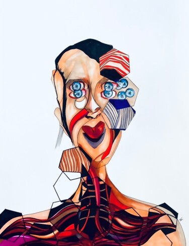 Rysunek zatytułowany „confusion” autorstwa Camille Joanny, Oryginalna praca, Marker