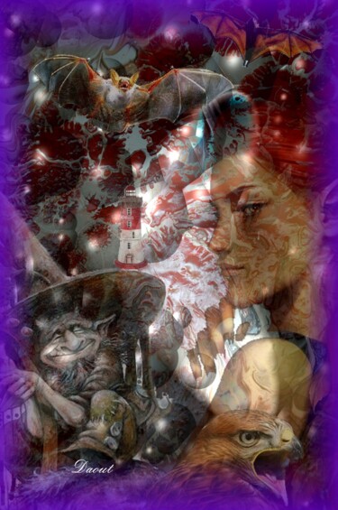 Digital Arts με τίτλο "Numérique 181 (A la…" από Robert Daout, Αυθεντικά έργα τέχνης, 2D ψηφιακή εργασία