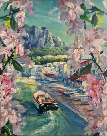 early summer in Italy Painting titled "early summer in Ita…" by Karas Gleb, Original Artwork, Oil