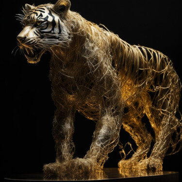 数字艺术 标题为“Tiger 1.0” 由Elmir Tatar, 原创艺术品, AI生成的图像