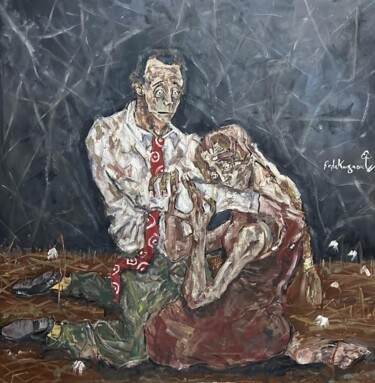 绘画 标题为“Separation” 由Reda Kanzaoui, 原创艺术品, 油