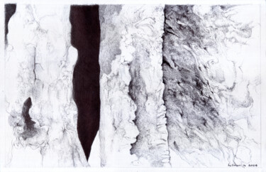 图画 标题为“Black to White #7” 由Hilman Hendarsyah, 原创艺术品, 圆珠笔