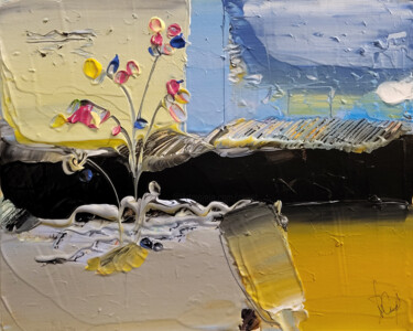제목이 "Floraison normande"인 미술작품 Muriel Cayet로, 원작, 아크릴 판지에 장착됨