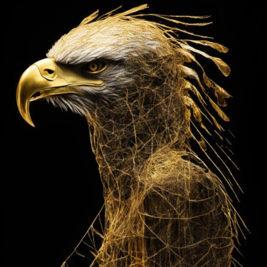 数字艺术 标题为“Eagle 1..3” 由Elmir Tatar, 原创艺术品, AI生成的图像