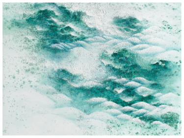 Painting titled "Silence of a forest" by Francesca Borgo, Original Artwork, Acrylic