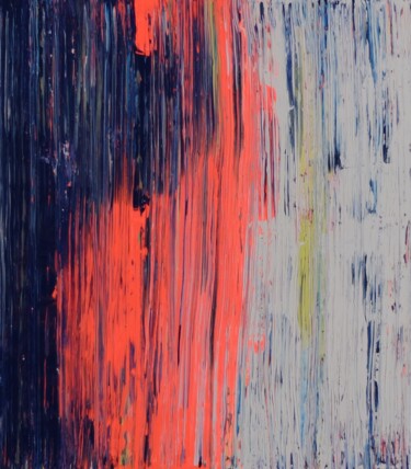 Painting titled "FADED MEMORIES #2" by Frederic Gerwin, Original Artwork, Acrylic Mounted on Wood Stretcher frame