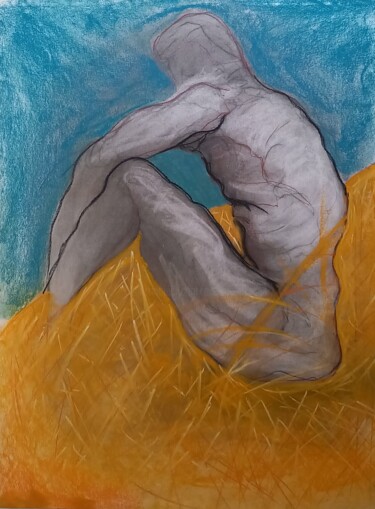 제목이 "l amour est dans le…"인 그림 Evelyne Cassan로, 원작, 파스텔