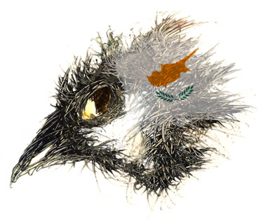 数字艺术 标题为“Pandemi bird Cypern” 由Johann Sidlo, 原创艺术品, 数字油画