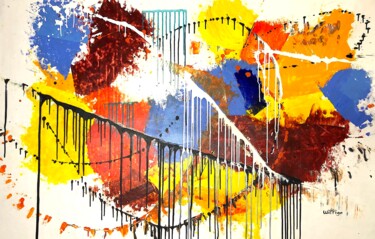 Abstrait N°26 Pintura titulada "Abstrait N°26" por Willigo, Obra de arte original, Acrílico